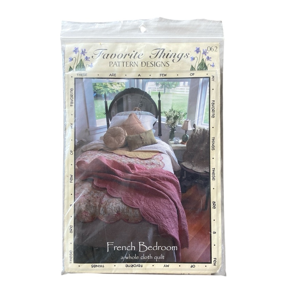 Vintage Favourite Things French Bedroom Quilt Pattern
